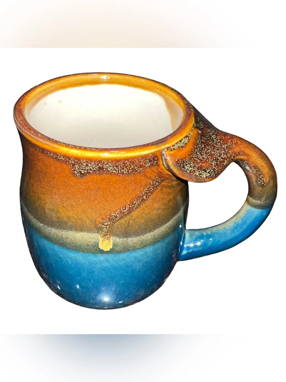Whale Tail Stoneware Mug Ceramic Pottery Handmade Coffee Tea